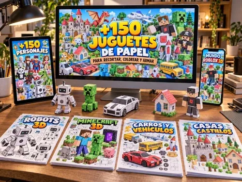 Kit Completo +150 Juguetes de Papel y Bonos